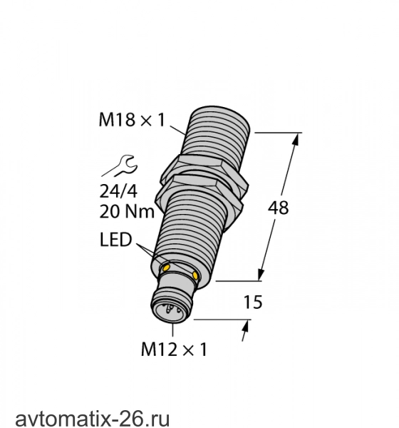 Ультразвуковой датчик TURCK RU100U-M18M-UP8X2-H1151