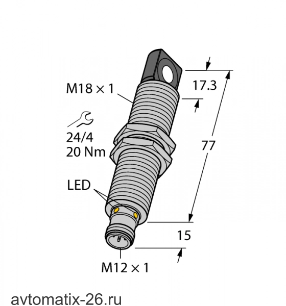Ультразвуковой датчик TURCK RU130U-M18ES-LI8X2-H1151