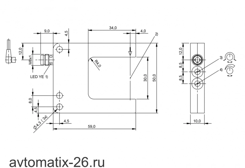 Щелевой датчик Balluff BGL 30A-002-S49