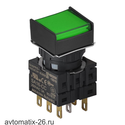Кнопочный выключатель Autonics S16PRS-H4G2C5