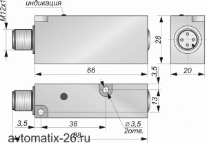 Оптический датчик СКБ Индукция ОИ17-P
