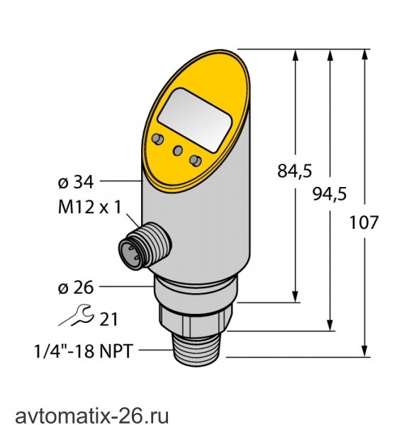 Датчик давления TURCK PS001R-303-2UPN8X-H1141