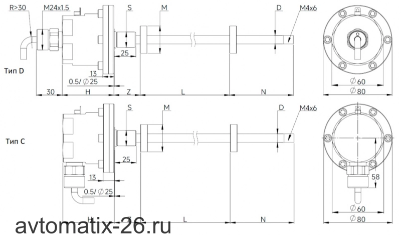 Датчик линейных перемещений AMT Linear Position Sensor LPS2-FM10JS40320MSU02N1A111