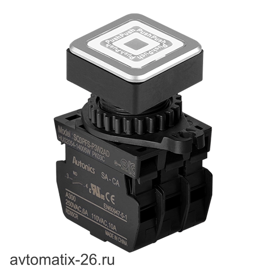 Кнопочный выключатель Autonics SQ3PFS-P3W2ADM