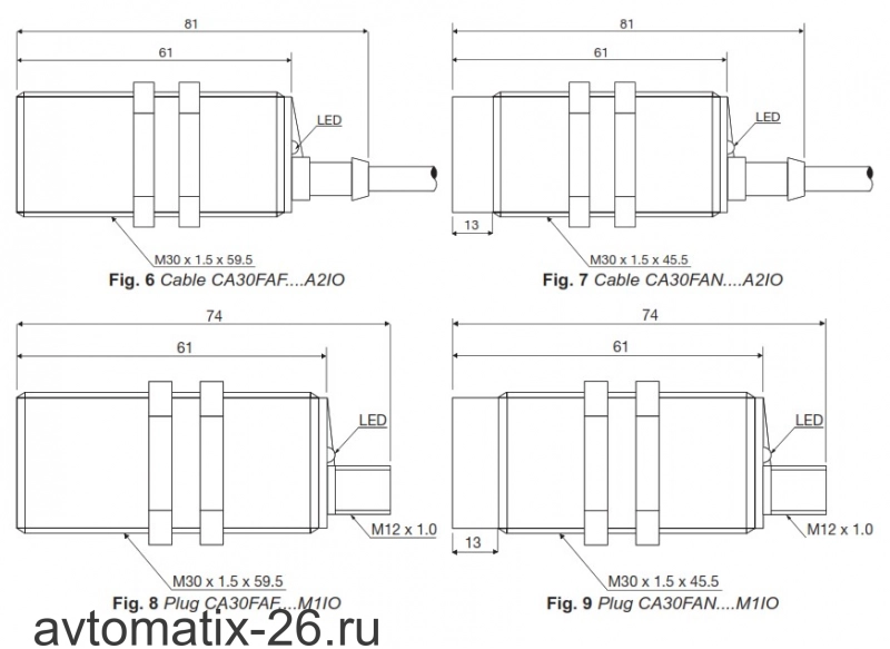 Емкостный датчик Carlo Gavazzi CA30FAN25BPM1IO