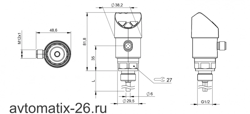 Датчик температуры Balluff BFT 6100-HV003-A02A0C-S4