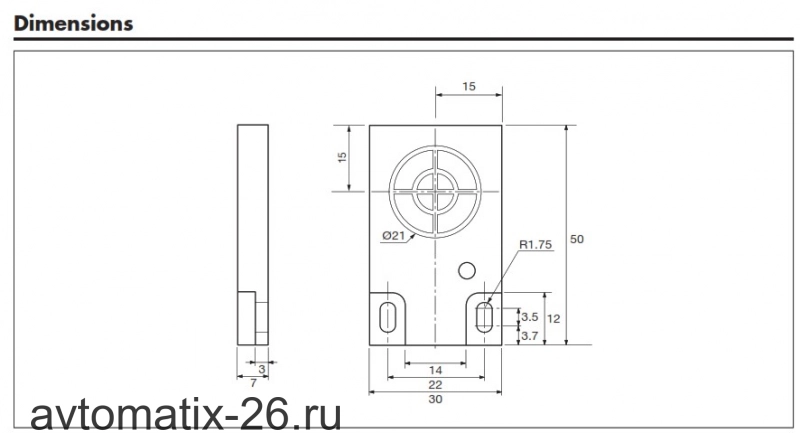 Емкостный датчик Carlo Gavazzi CD50CNF05NO