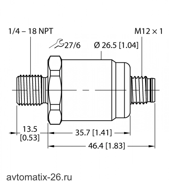 Датчик давления TURCK PT3PSIG-1503-I2-H1143/D840