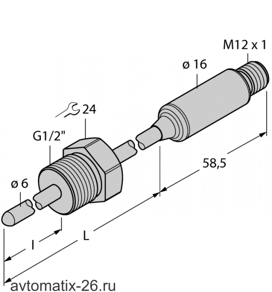 Датчик температуры TURCK TTMS-206TA-G1/2-LI6-H1140-L250-50/150