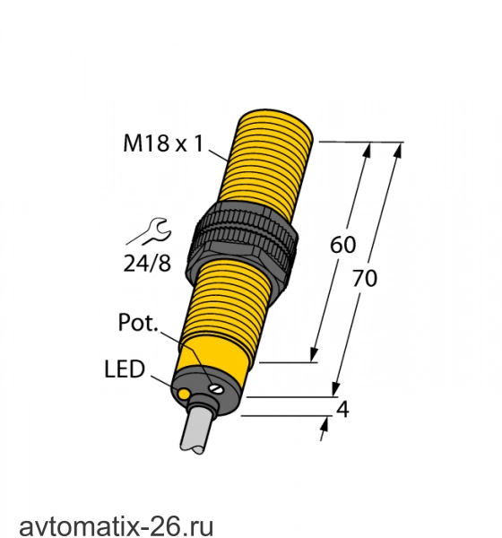 Емкостной датчик уровня TURCK BCF5-S18-RN4X