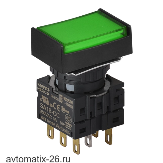 Кнопочный выключатель Autonics S16PRT-H3G2C12
