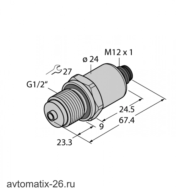 Датчик давления TURCK PT9V-1008-I2-H1141/X