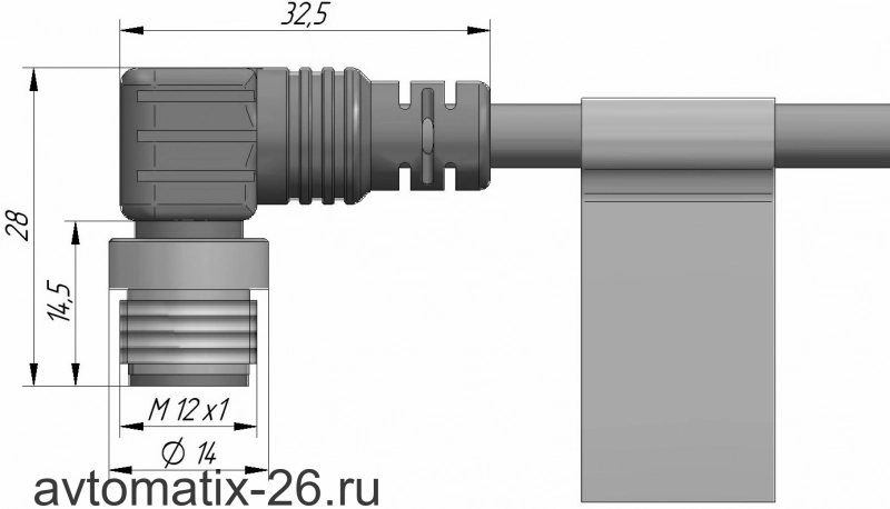 Разъем с кабелем СЕНСОР С14-12УВ-03-5