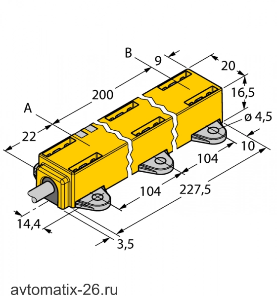 Датчик линейных перемещений TURCK LI200P1-Q17LM1-LU4X2/S97