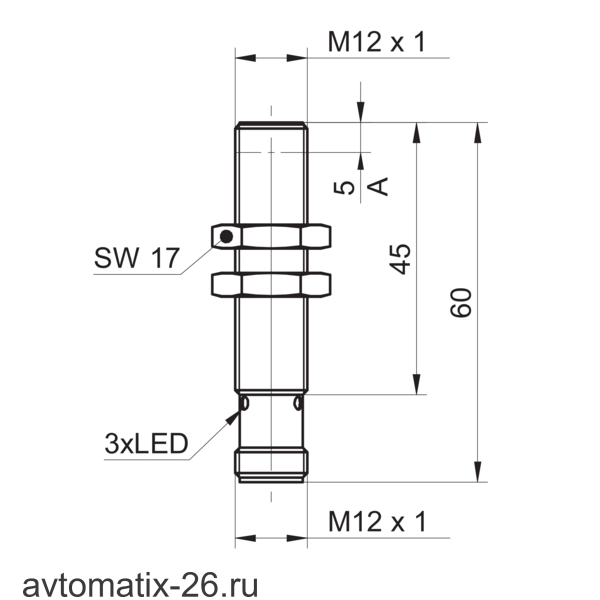 Индуктивный датчик расстояния Baumer IR12.D06L-Q60.UAME.7BF