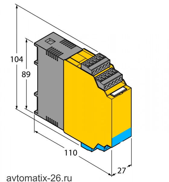 Блок обработки для датчиков потока TURCK FMX-IM-2UPLI63X