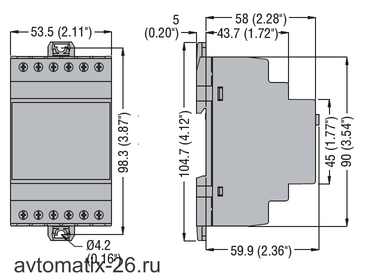 Реле контроля напряжения Lovato Electric PMV80NA600